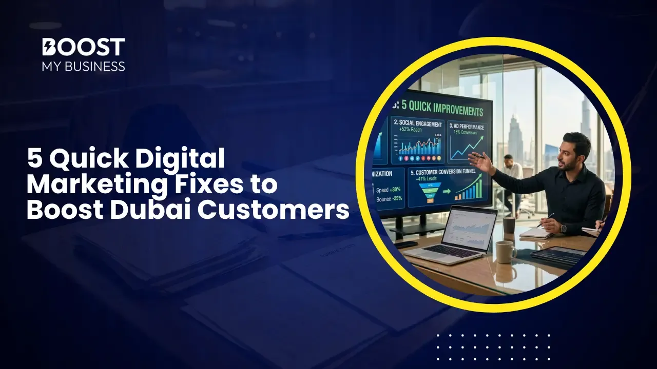 5 Small Digital Marketing Fixes That Can Instantly Bring More Customers to Your Dubai Business