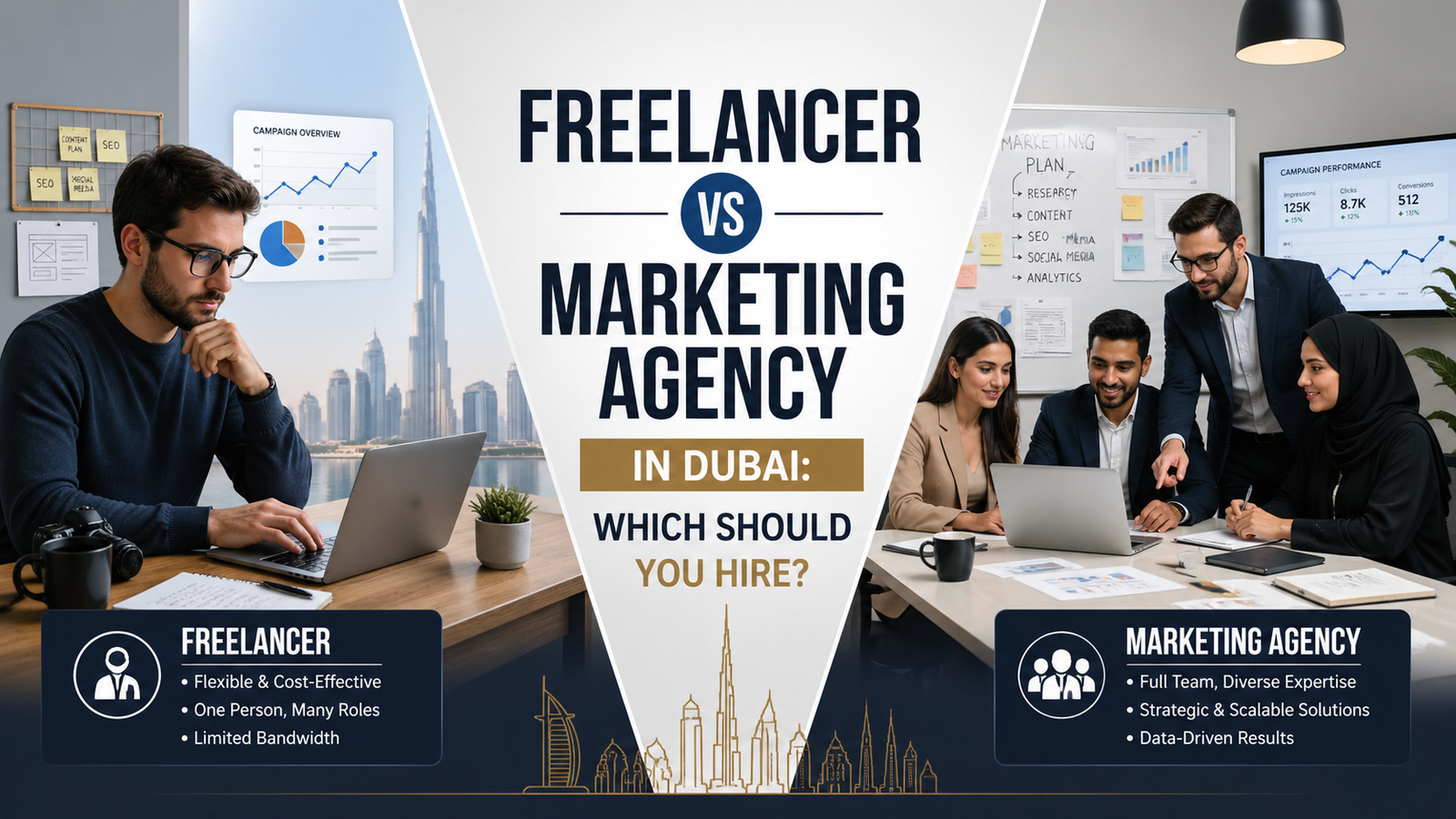 Freelancer vs Marketing Agency in Dubai: Which Should You Hire?