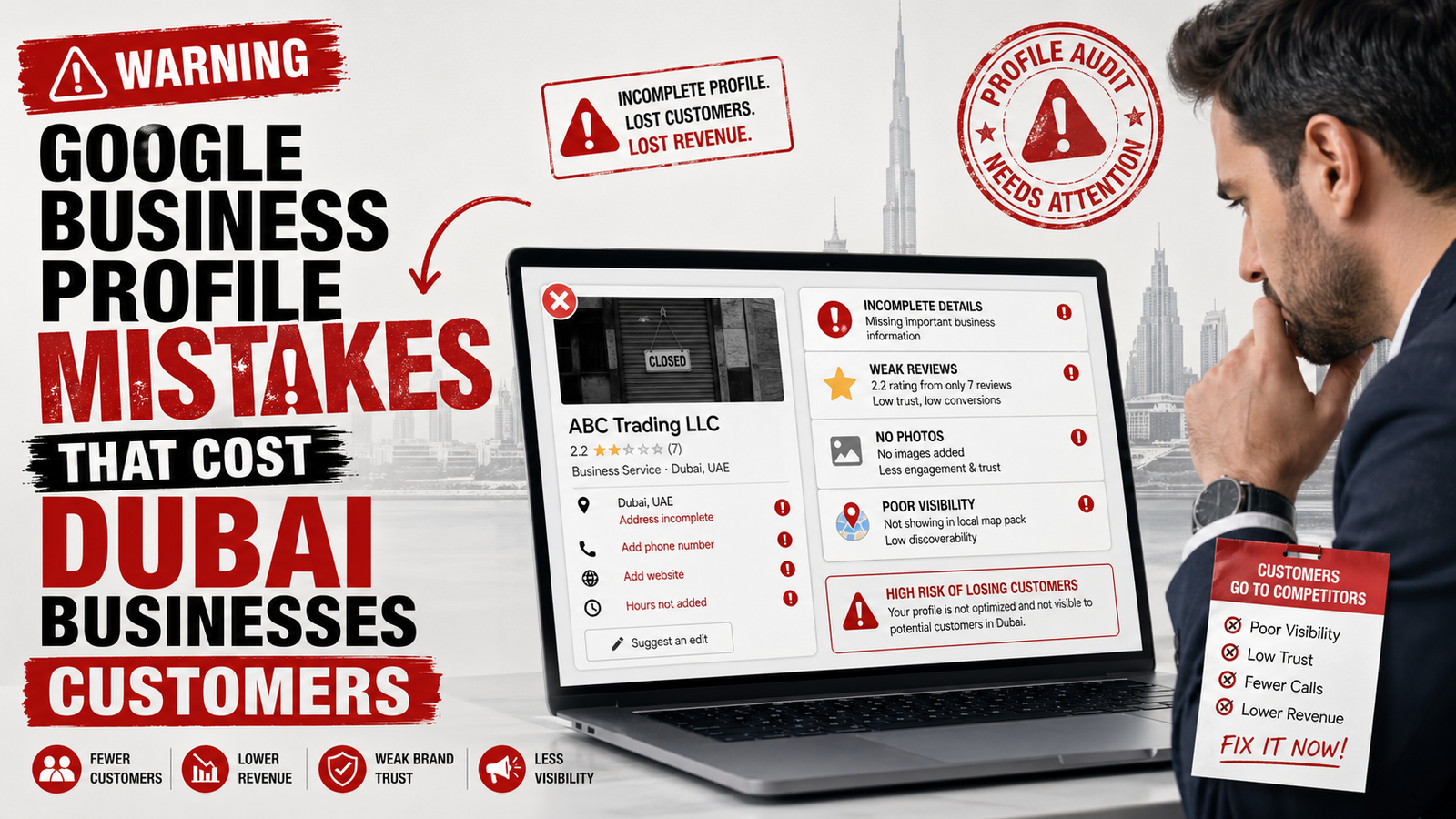Google Business Profile Mistakes That Cost Dubai Businesses Customers