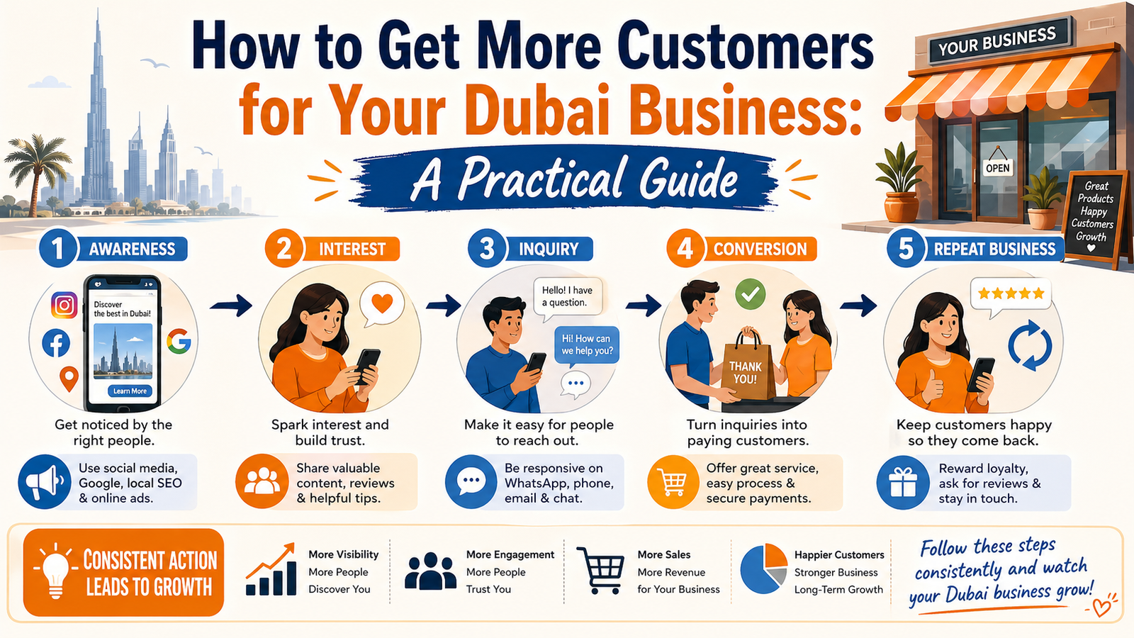 How to Get More Customers for Your Dubai Business: A Practical Guide