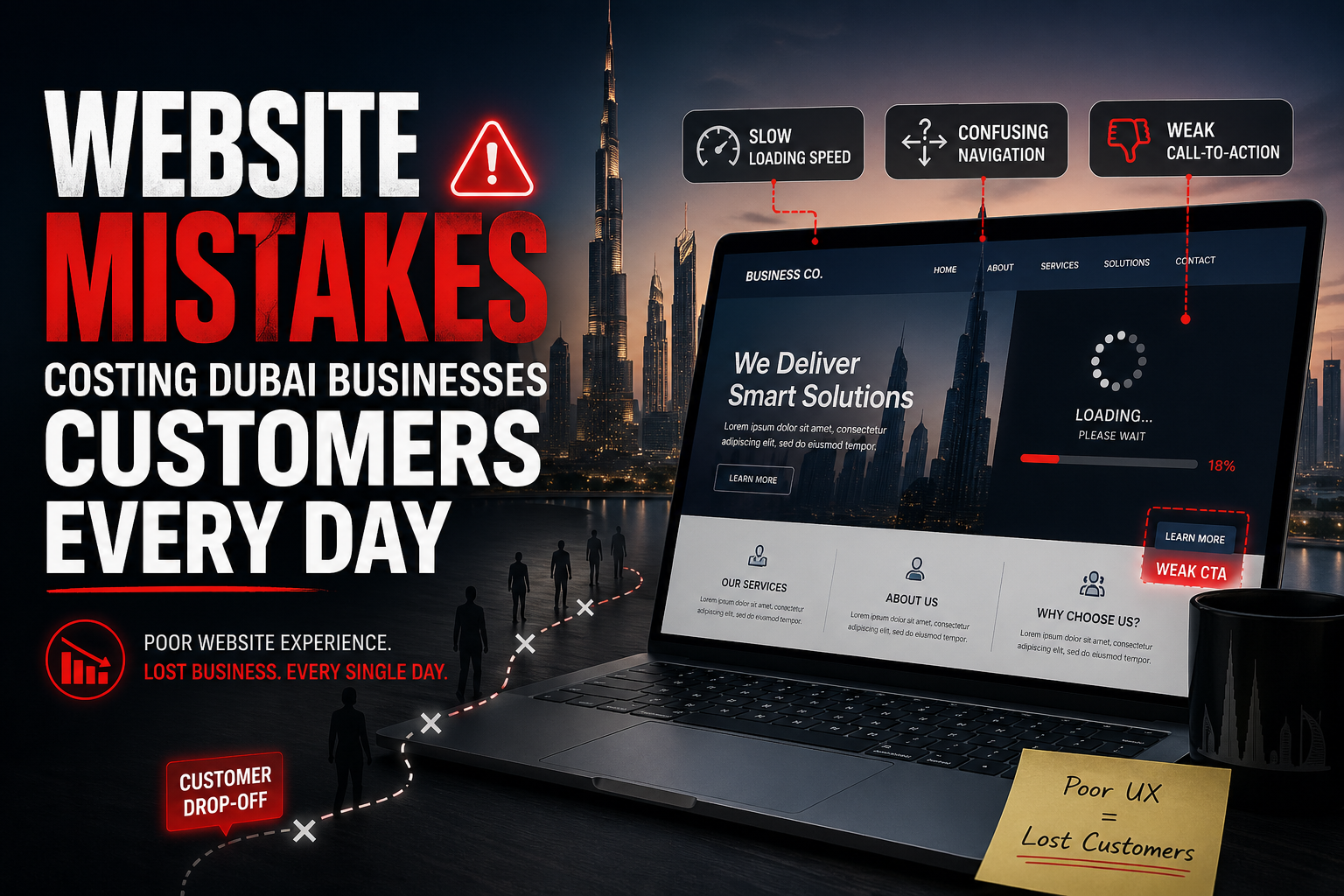 Website Mistakes Costing Dubai Businesses Customers Every Day