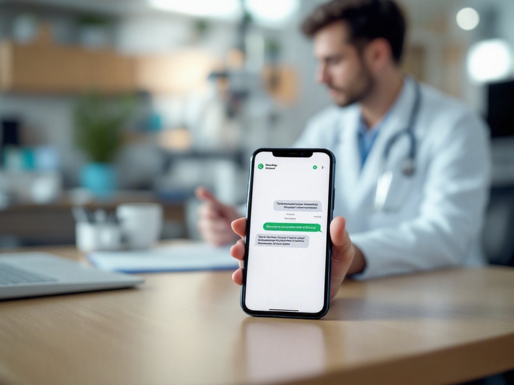 WhatsApp Business automation in a doctor's office